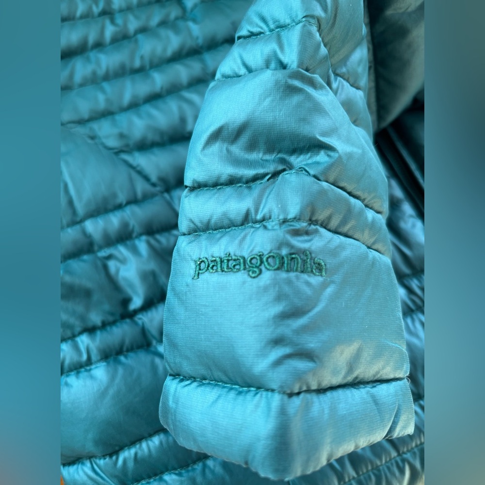 Patagonia Fiona Parka  Green 600-fill-power down insulation women’s M - Picture 10 of 10